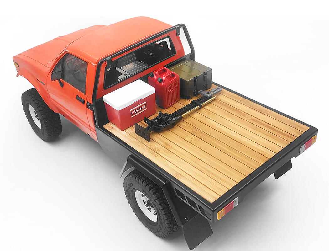 RC4WD WOOD FLATBED W/ MUDFLAPS FOR TF2 MOJAVE BODY VVV-C0710