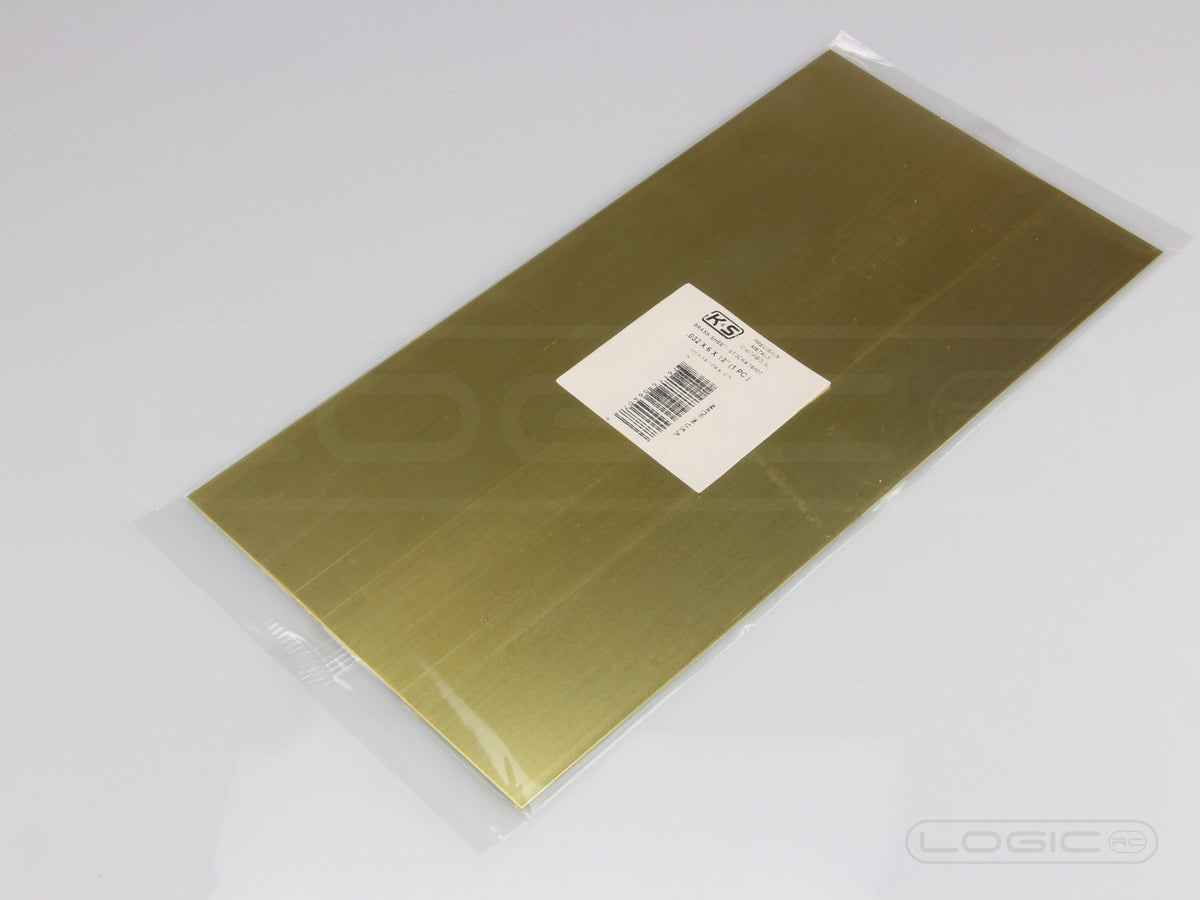 12&quot;x6&quot; Brass Sheet .032 (Pk1)