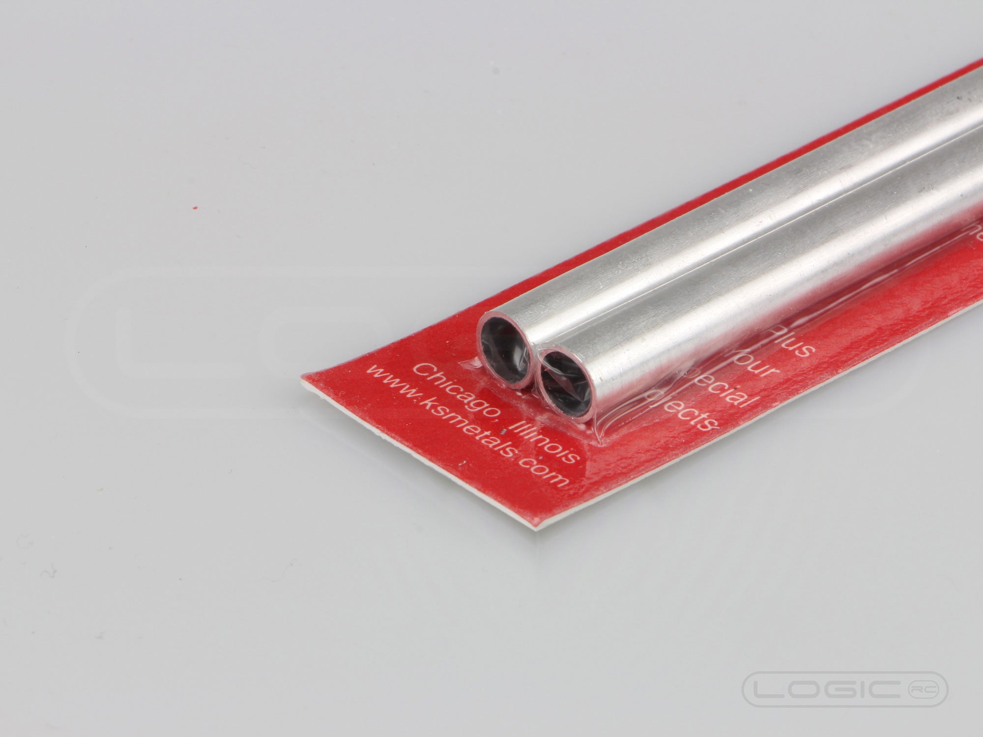 300mm Round Aluminium Tube 7mm OD (Pk2) .45mm Wall