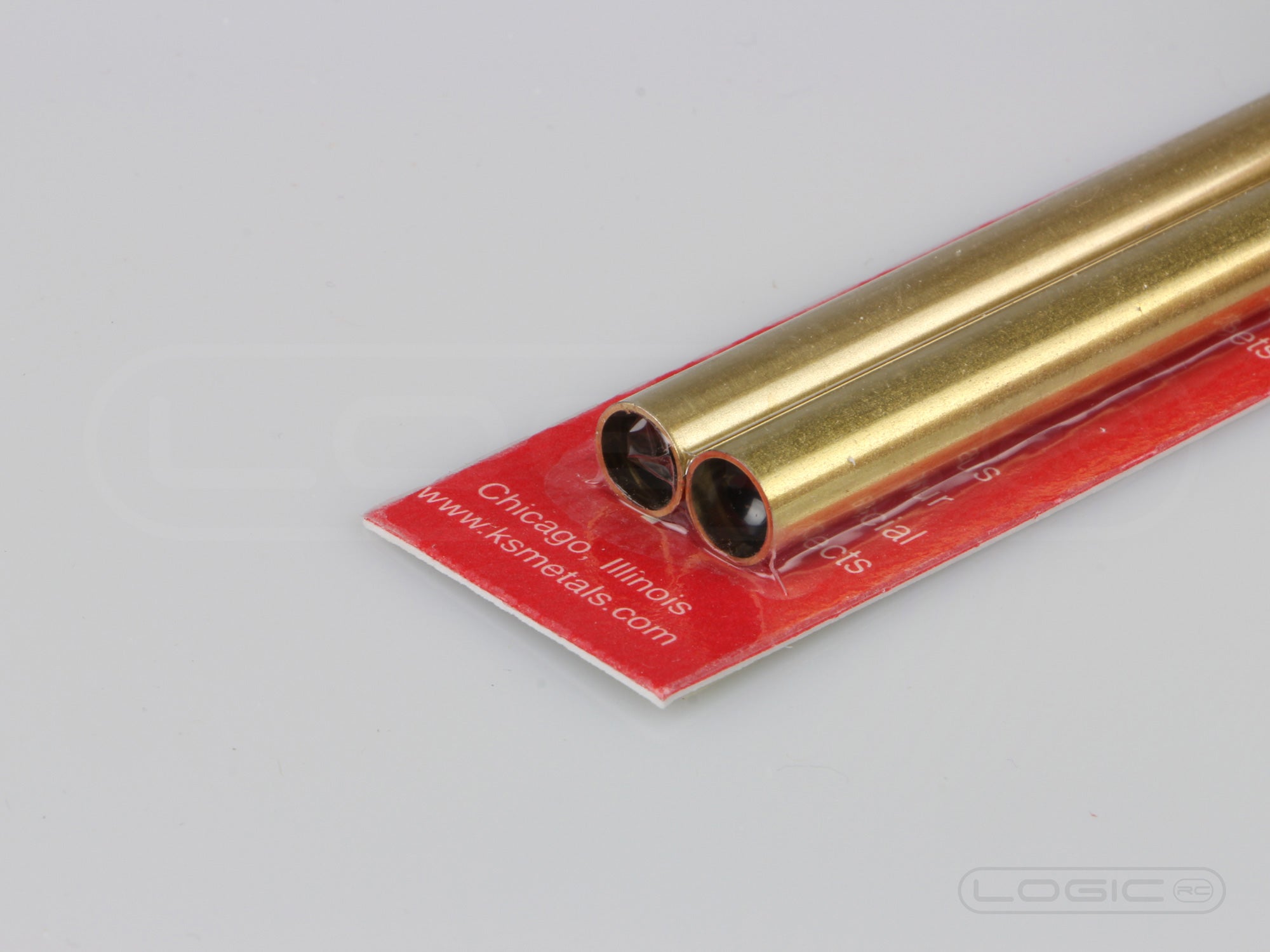 300mm Round Brass Tube 8mm OD (Pk2) .45mm Wall