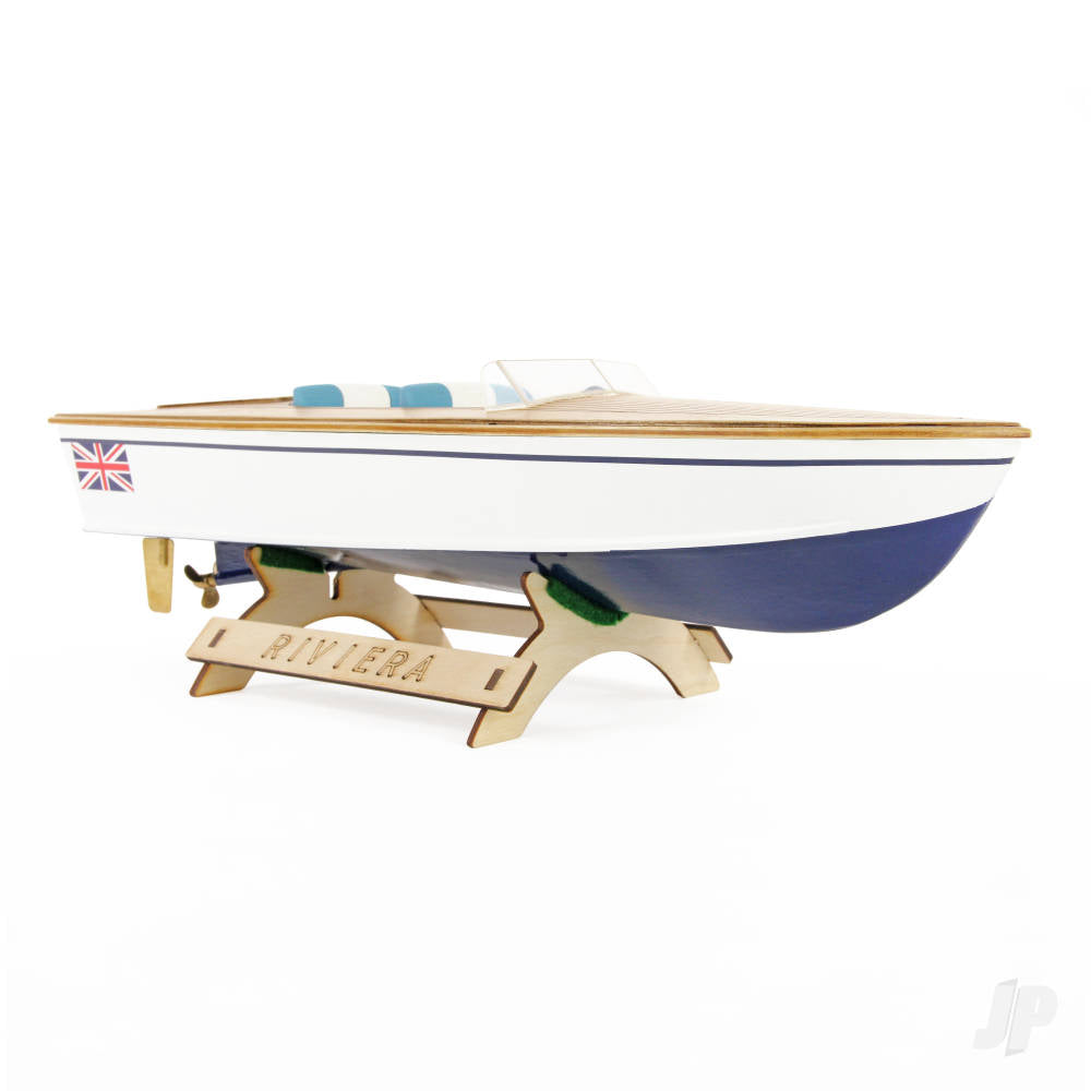 The Wooden Model Boat Company Riviera Motor Boat Kit 400mm WBC1000 1