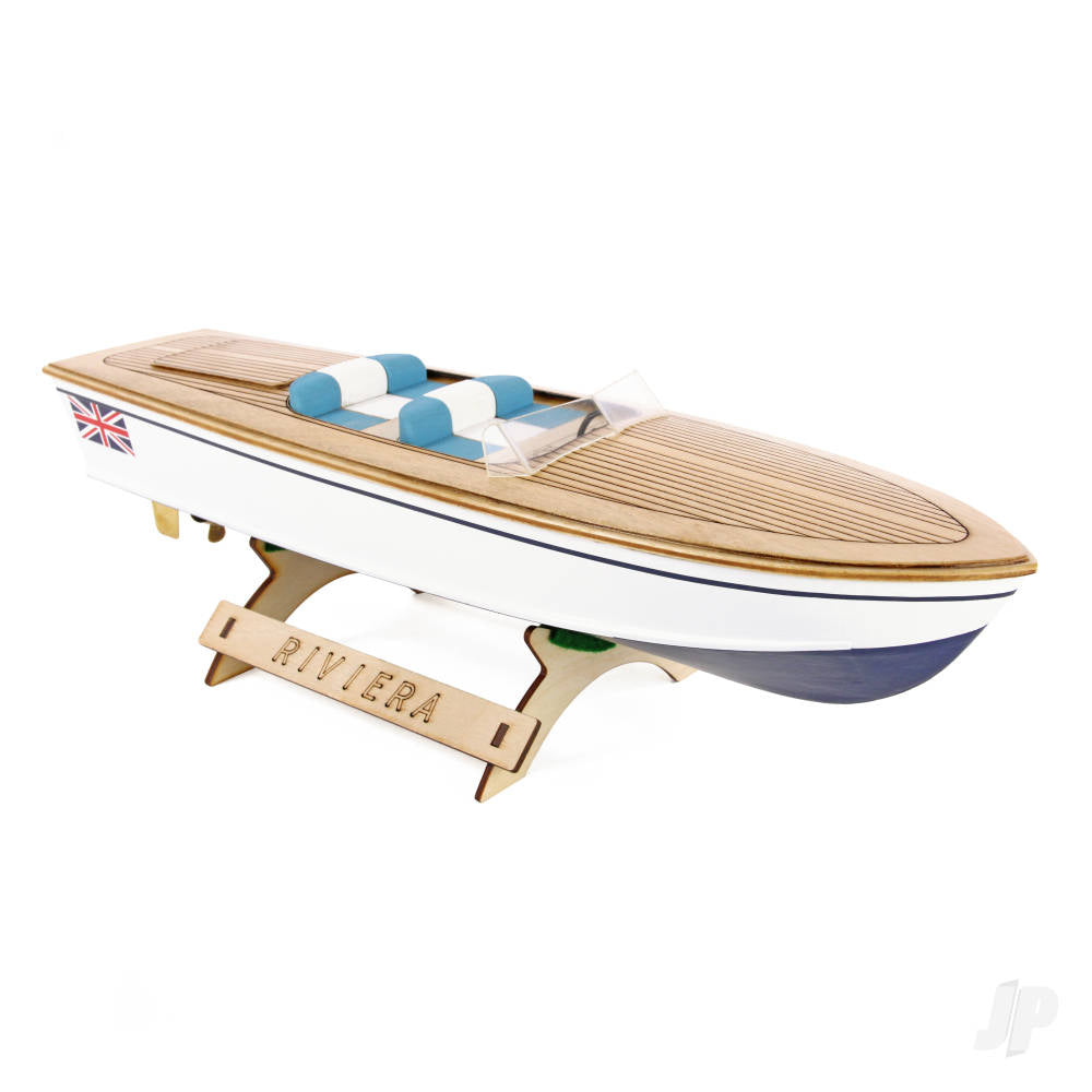 The Wooden Model Boat Company Riviera Motor Boat Kit 400mm WBC1000 9