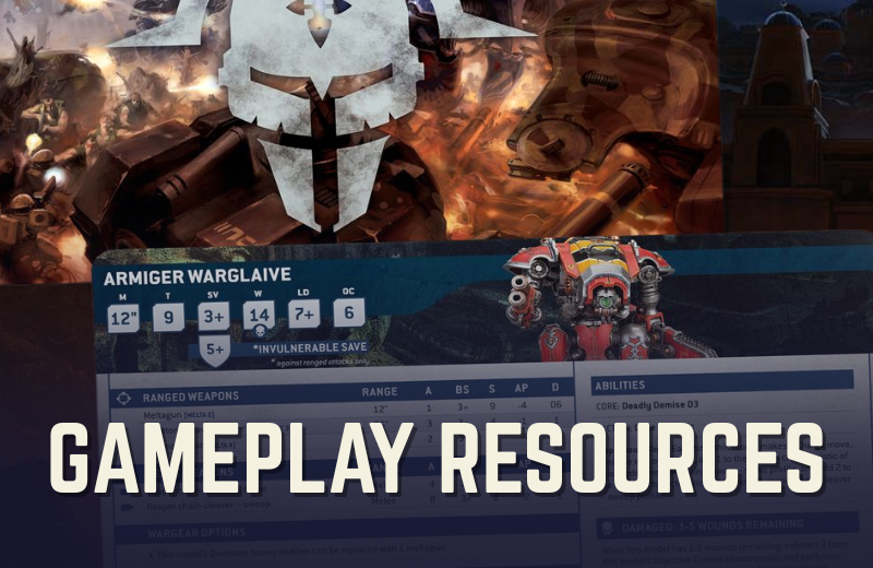 Game interface with character and stats overlay, featuring 'Gameplay Resources' text.