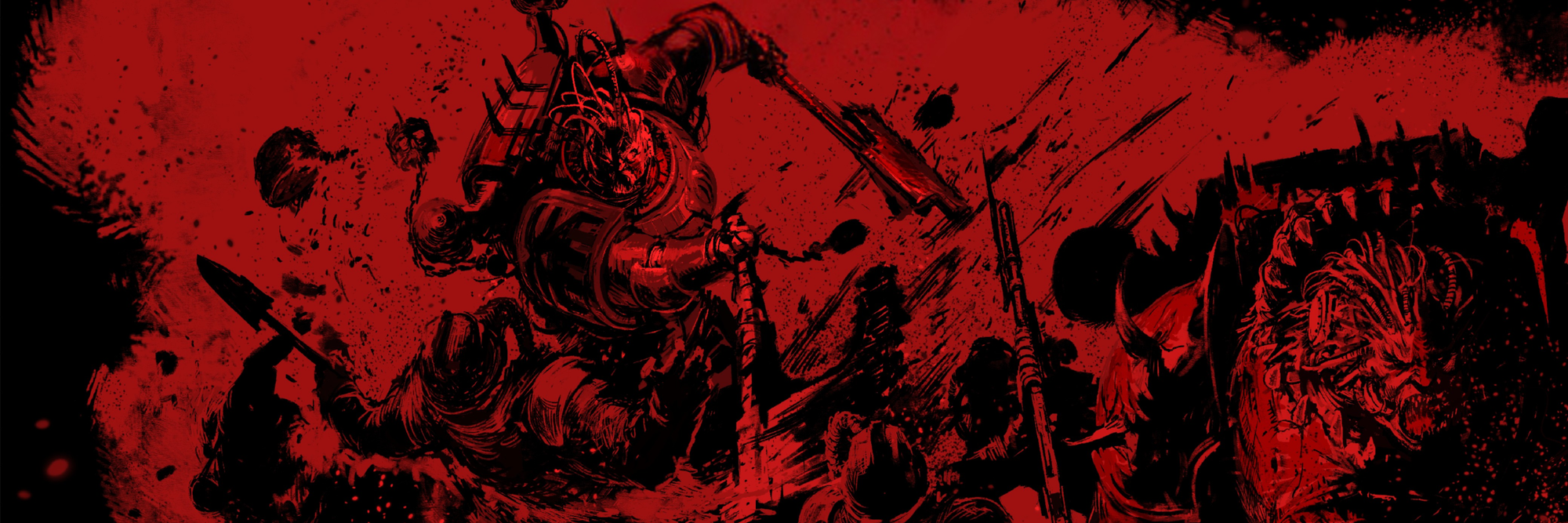 warhammer 40k red cartoon background