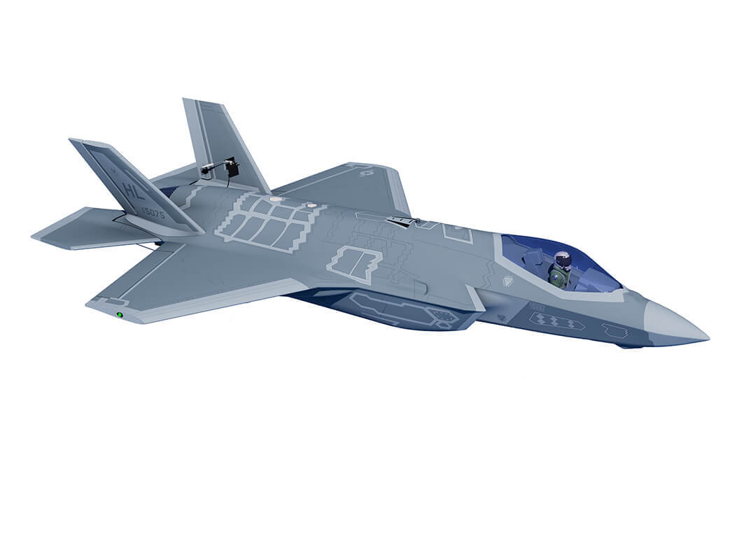 X-Fly Xfly 64Mm F-35 Lightning Edf 750Mm No Retract Without Tx/Rx/Batt XF125P-NG