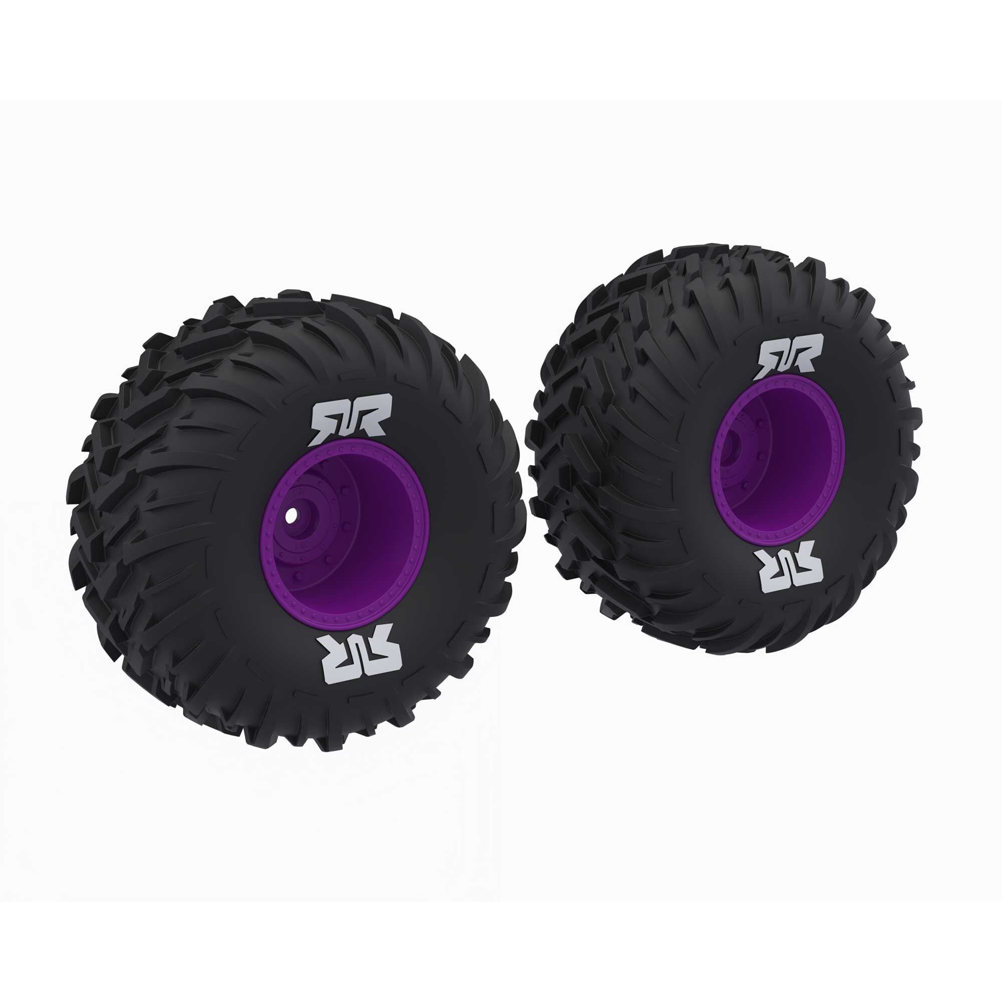dBoots Cut Chevron MT Tire Set Glued, Purple