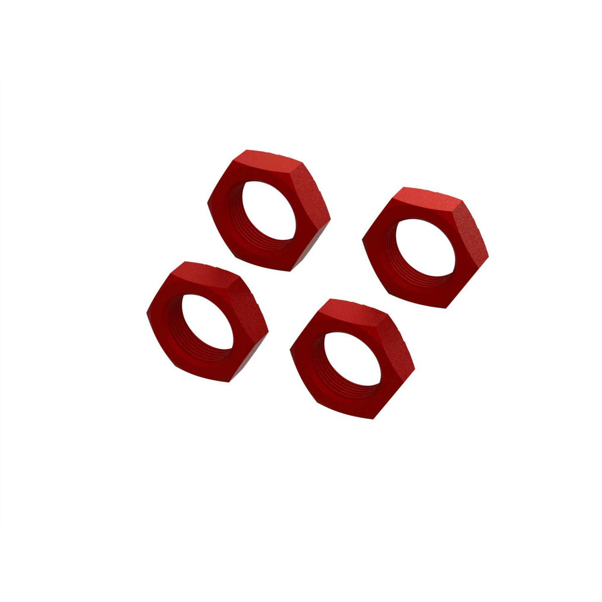 Aluminum Wheel Nut 24mm (Red) (4)