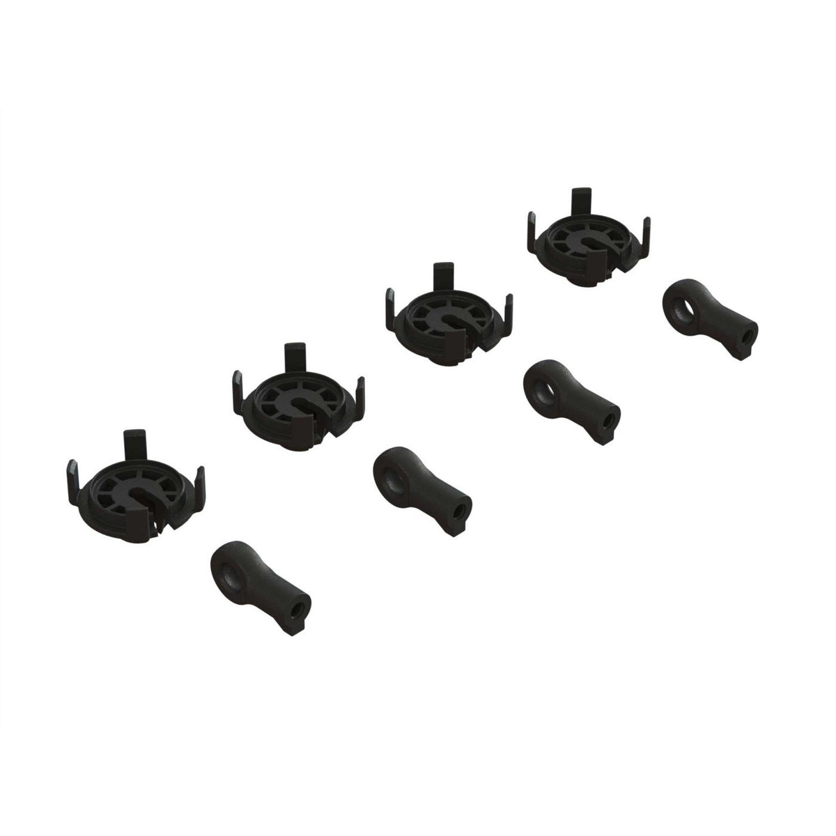 Shock Rod End &amp; Spring Perch Set (4 Shocks)