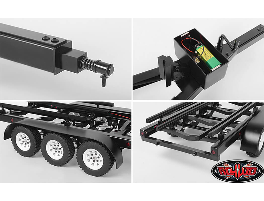 RC4WD BIGDOG 1/10 TRIPLE AXLE SCALE BOAT TRAILER Z-H0011
