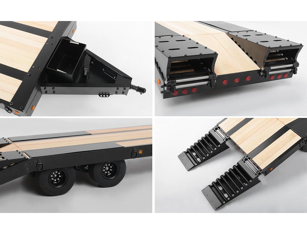 RC4WD BIGDOG 1/14 DUAL AXLE SCALE HEAVY EQUIPMENT TRAILER Z-H0015