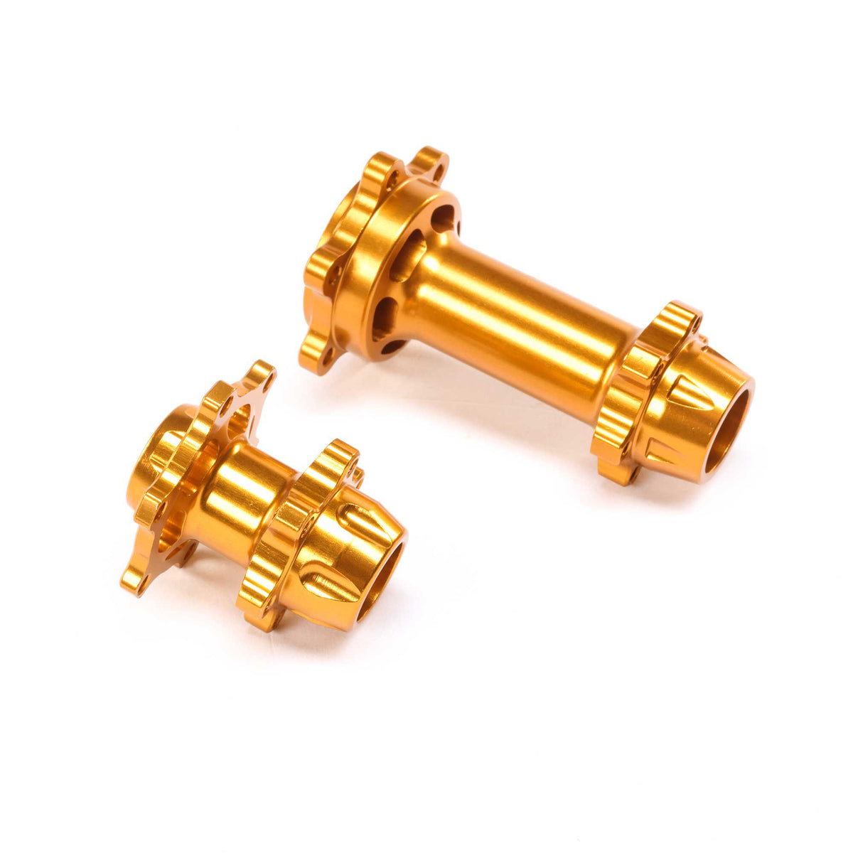 Aluminum Hub Set, Machined, Gold: Promoto-MX