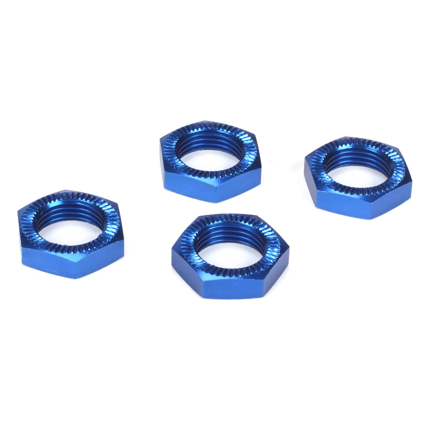 Wheel Nuts, Blue Anodized (4): 5IVE-T, MINI WRC