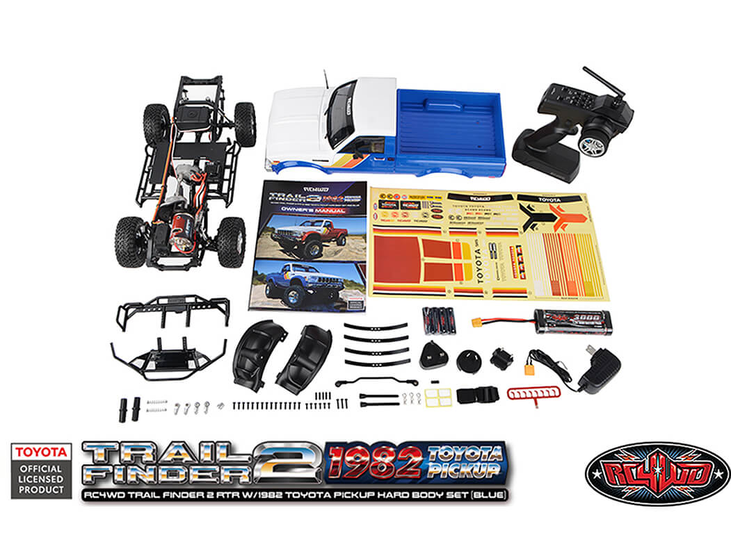 RC4WD TRAIL FINDER2 RTR WITH 1982 TOYOTA PICKUP HARD BODY BLUE Z-RTR0069