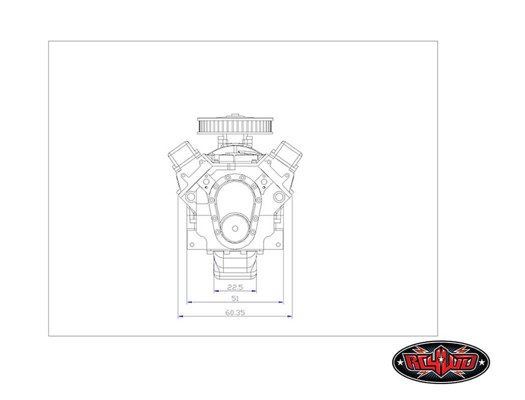 RC4WD Rc4Wd 1/10 V8 Scale Engine Z-S1043