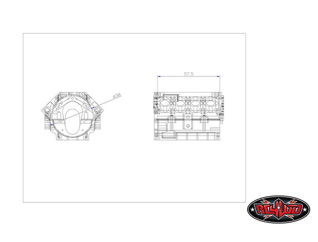 RC4WD Rc4Wd 1/10 V8 Scale Engine Z-S1043