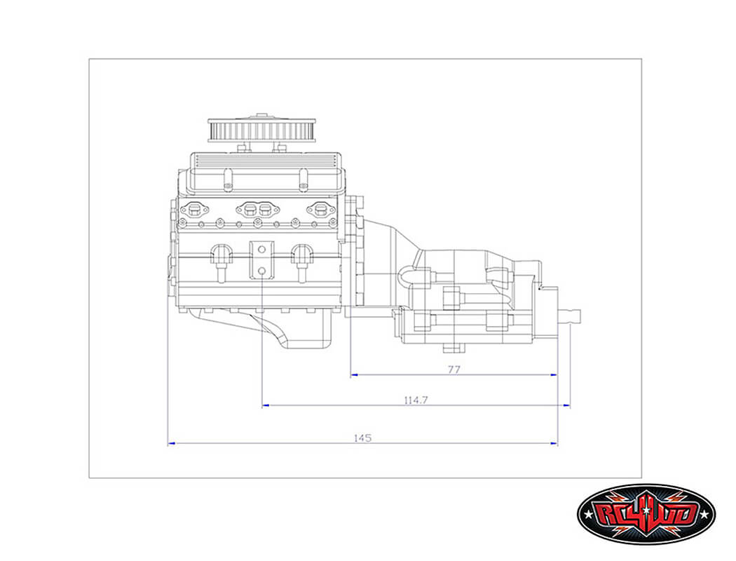 RC4WD Rc4Wd 1/10 V8 Scale Engine Z-S1043