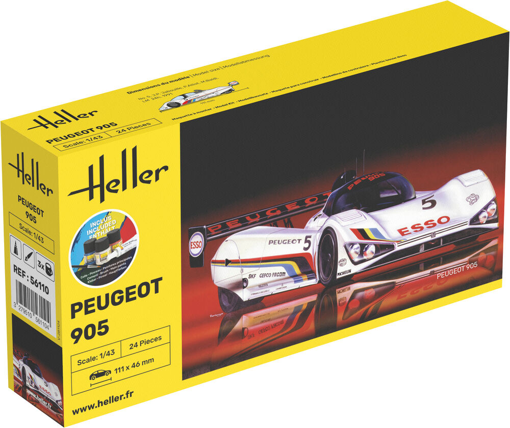 Heller 1:43 Gift Set - Peugeot 905