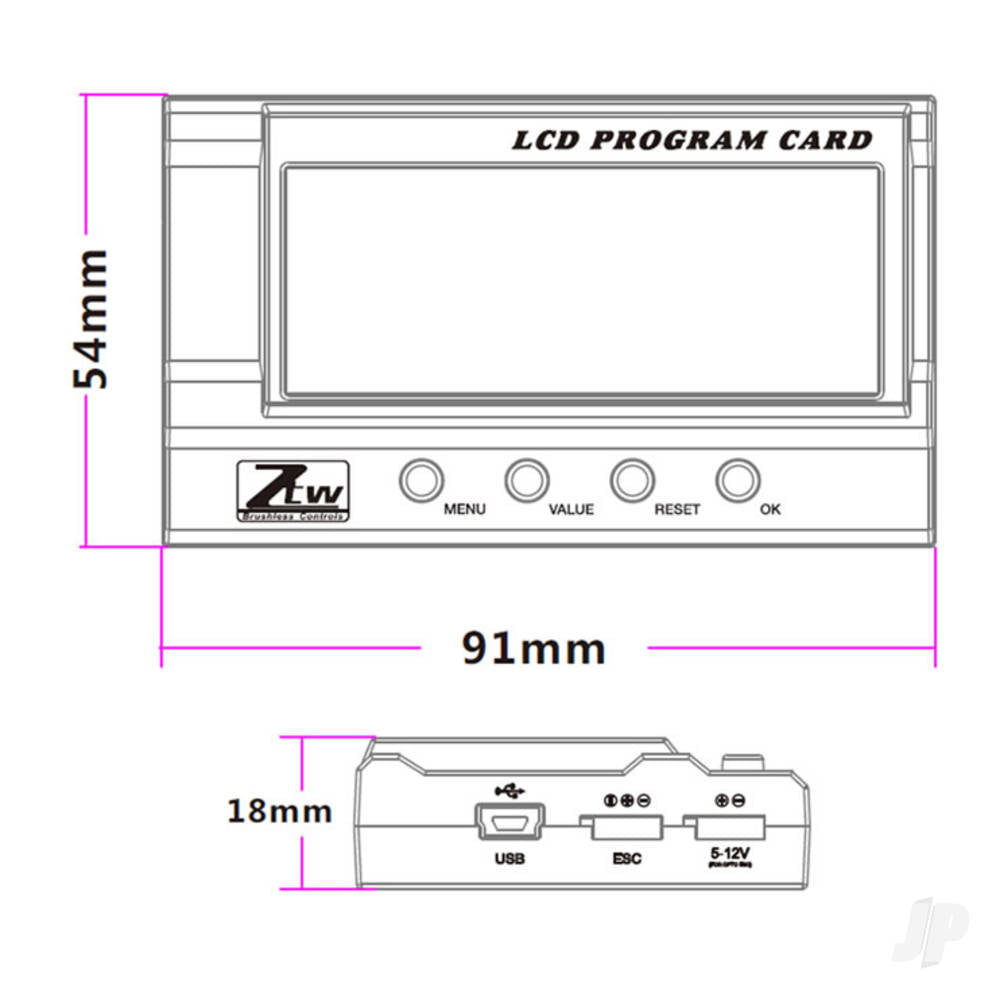 ZTW LCD Gecko Program Card ZTW180000010 3