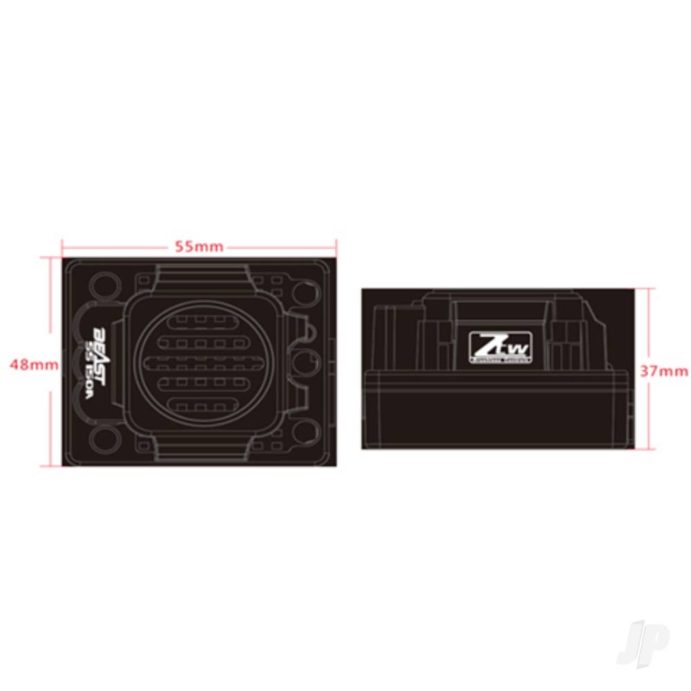 ZTW 1:8 Beast SS Combo with 120A ESC + 4P SL 3674 2150Kv Motor + LCD Progr - ZTW421203035 4