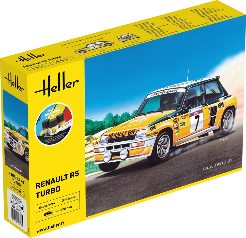 Heller 1:24 Gift Set - Renault R5 Turbo