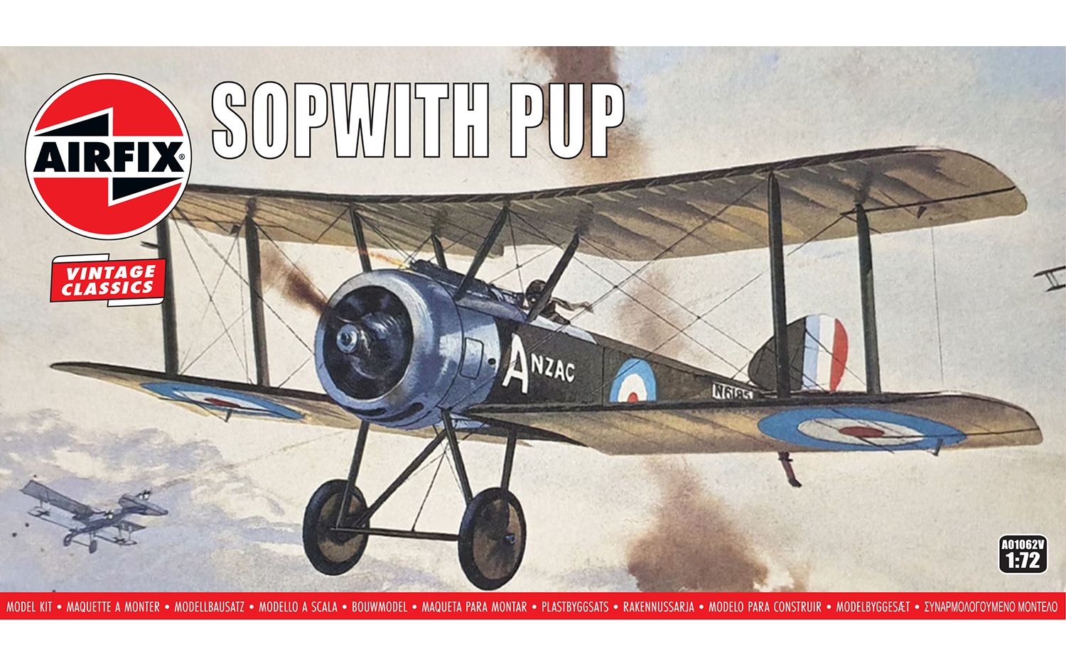 Pre-order Airfix Vintage Classics British Sopwith Pup (1:72 Scale) A01062V