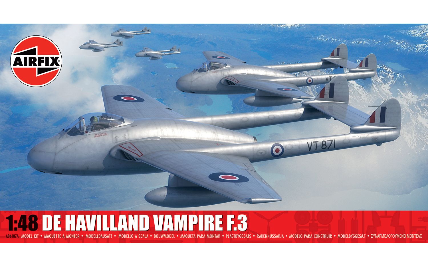 Airfix De Havilland Vampire F.3 A06107A