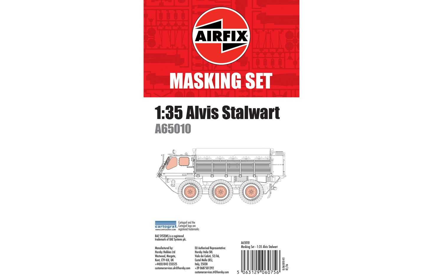 Airfix Masking Set - Alvis Stalwart - 1:35 Scale A65010