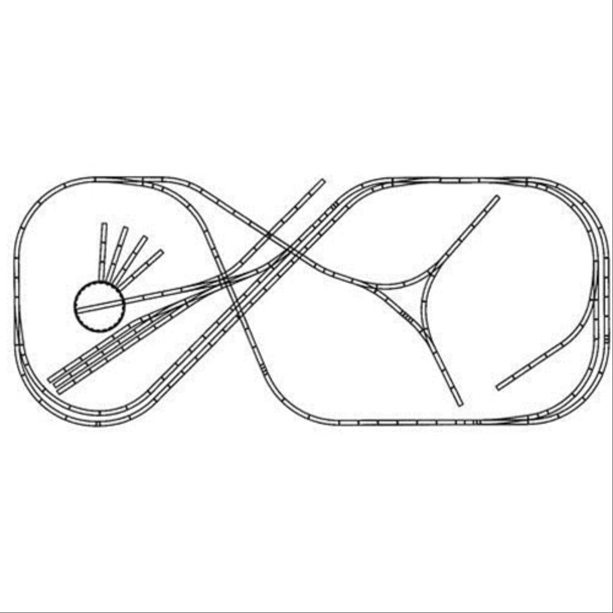Atlas O 2 Rail Layout Package Adirondack & Lake George AL0-205