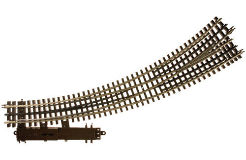 Atlas O  3 Rail Code 215 (O-72/O-54) Left Hand Curved Turnout AL6077