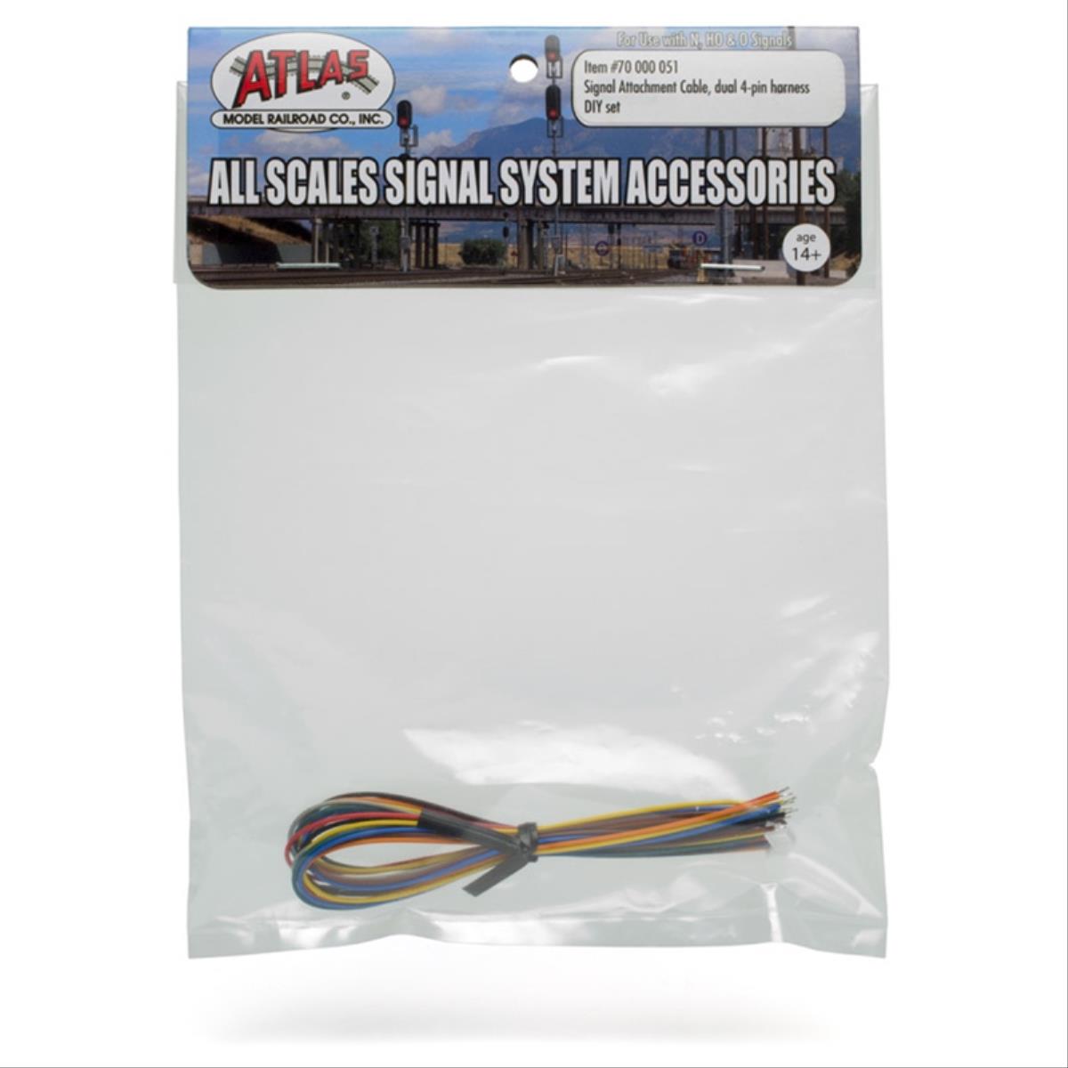 Atlas Signal Attachment Cable Dual 4 Pin Harness DIY Set AL70000051