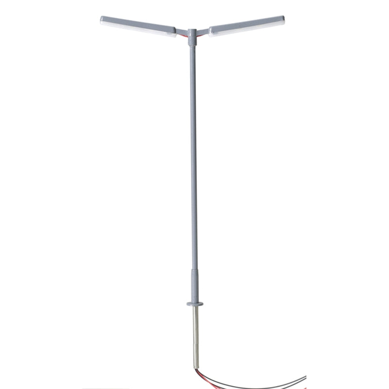Atlas Double Arm Parking Lot Light Grey Warm White LED (3) AL70000159