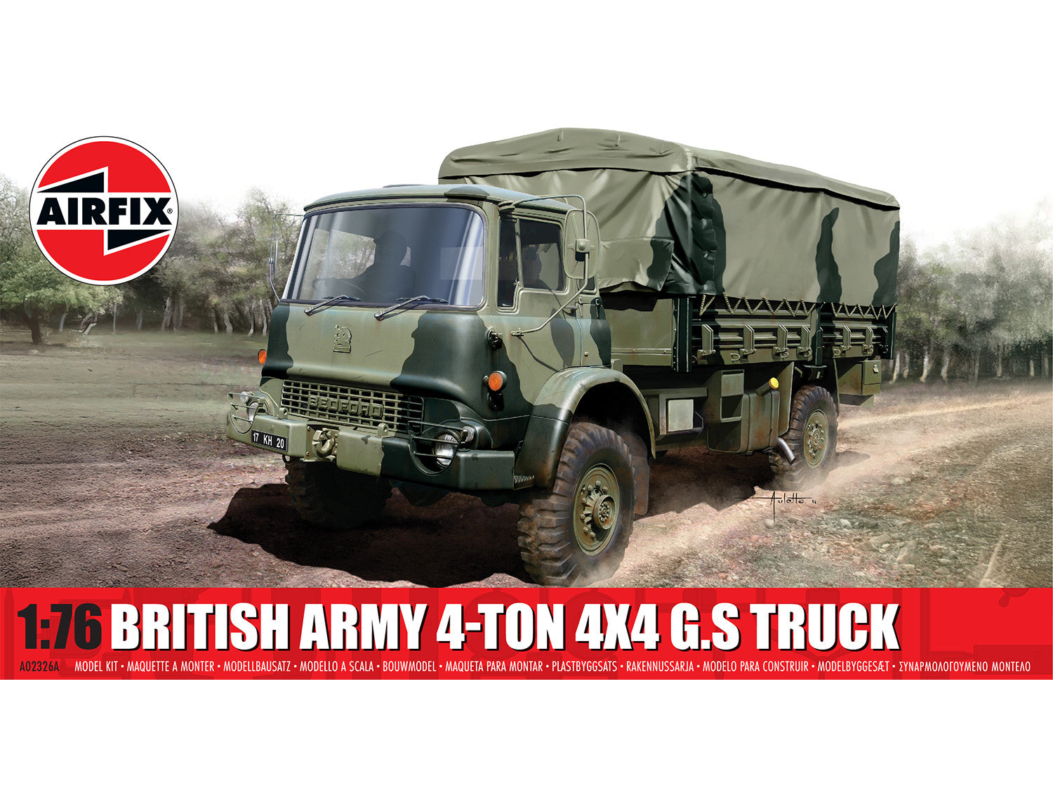 British Army 4-ton 4 x 4 G.S Truck (1:76 Scale)