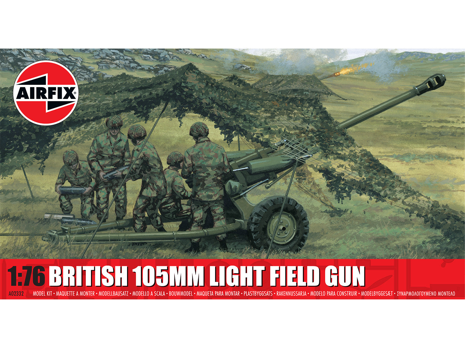 British M119 105mm Light Field Gun (1:76 Scale)