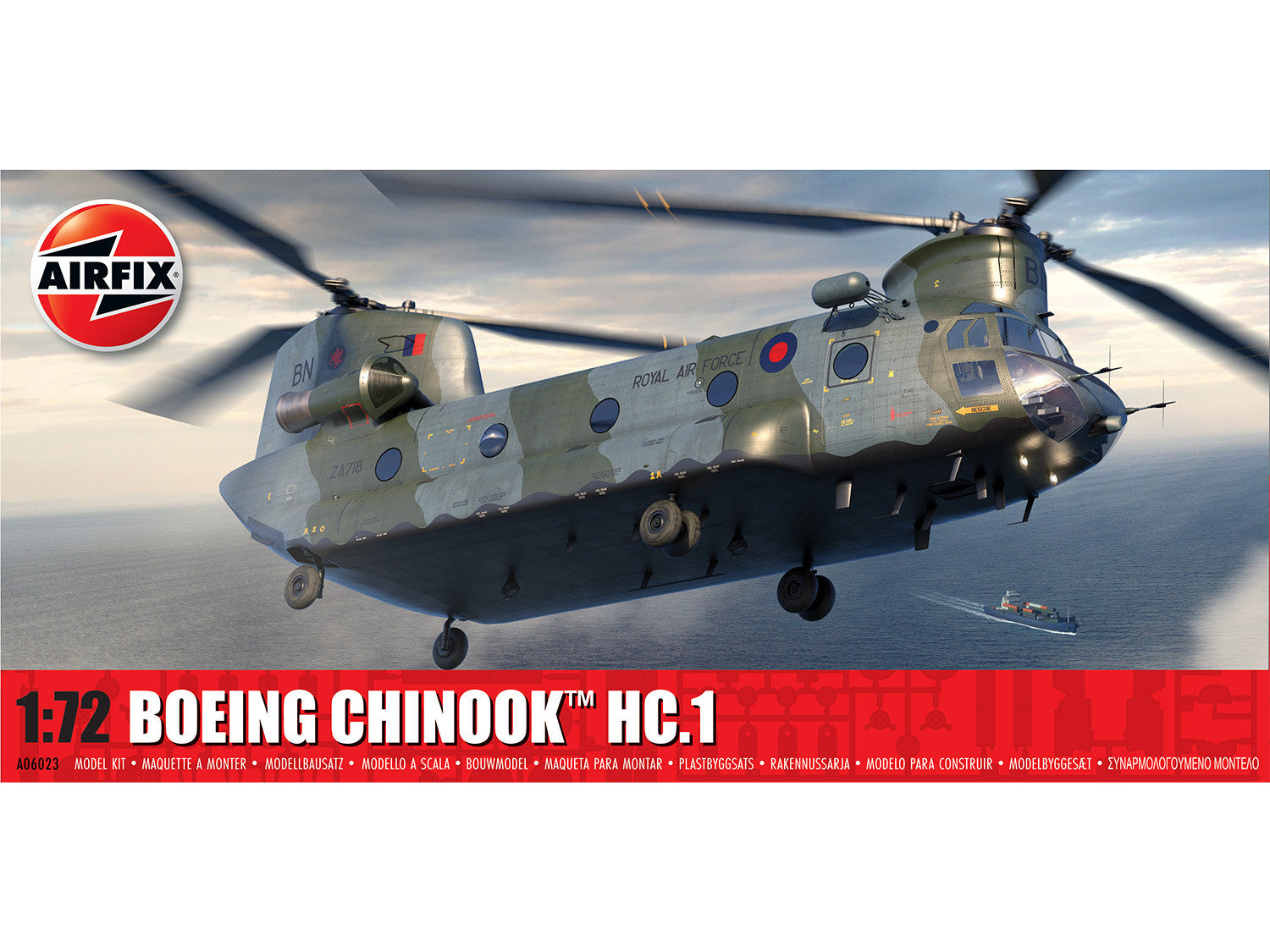 Airfix British Boeing Chinook HC.1 Late (1:72 Scale)