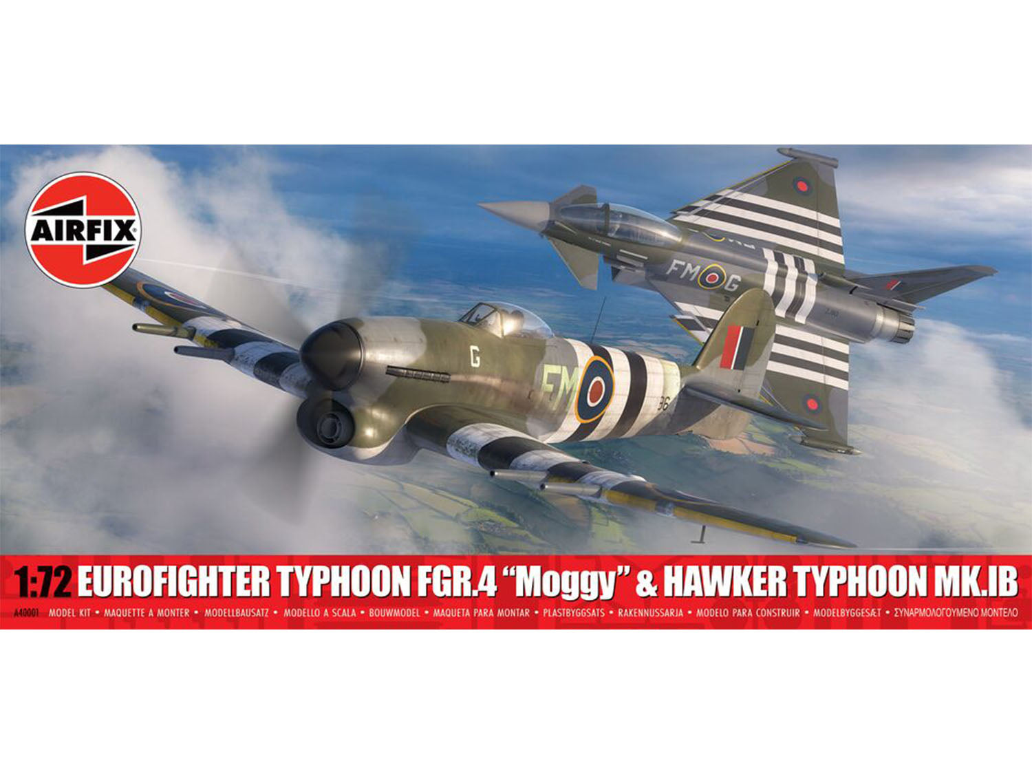 Airfix Twin Pack - Eurofighter Typhoon Fgr.4 (Fmog) + Hawker Typhoon Mk.Ib A40001