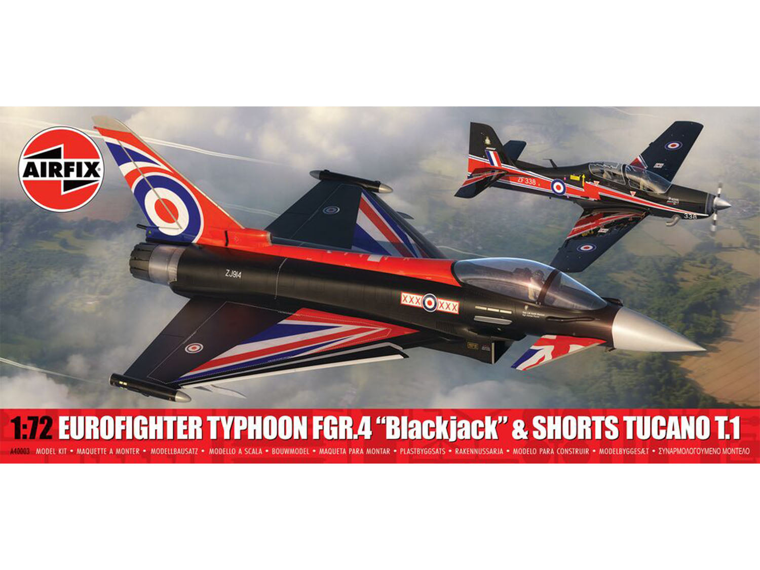 Airfix Twin Pack - Eurofighter Typhoon Fgr.4 (Blackjack) + Shorts Tucano T.1 A40003