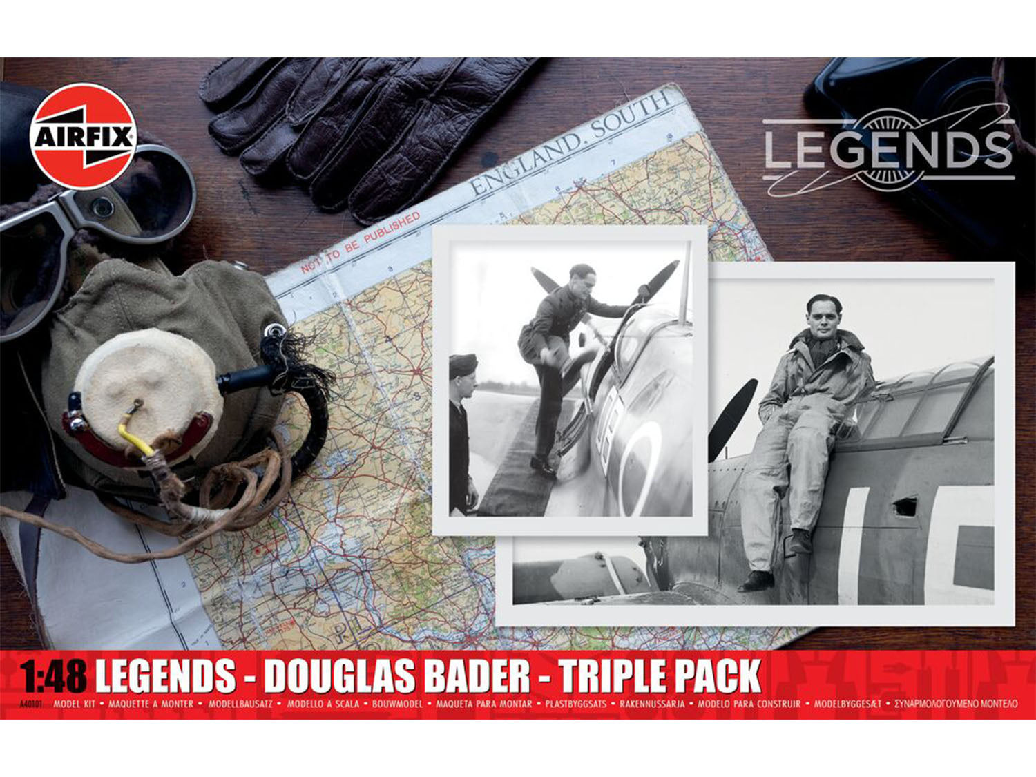 Airfix Legends - Douglas Bader - Triple Pack A40101