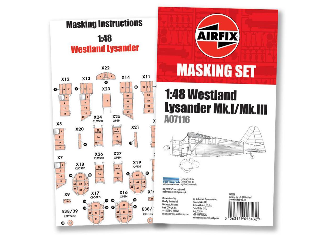 Masking Set for 1:48 Westland Lysander Mk.I/Mk.III