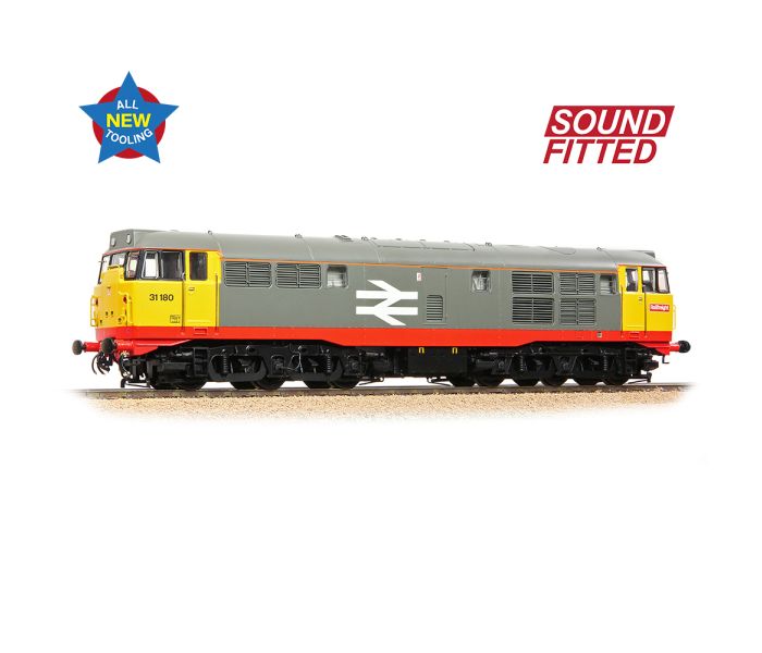 Branchline Class 31/1 Refurbished 31180 BR Railfreight (Red Stripe) 35-821SF - Locomotives