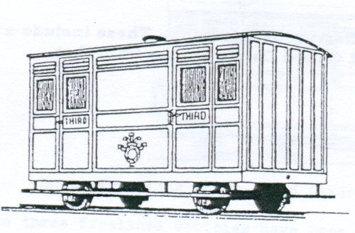 Dundas Models Festiniog Railway 4 Wheel Ashbury 3rd Class Coach Kit BB05