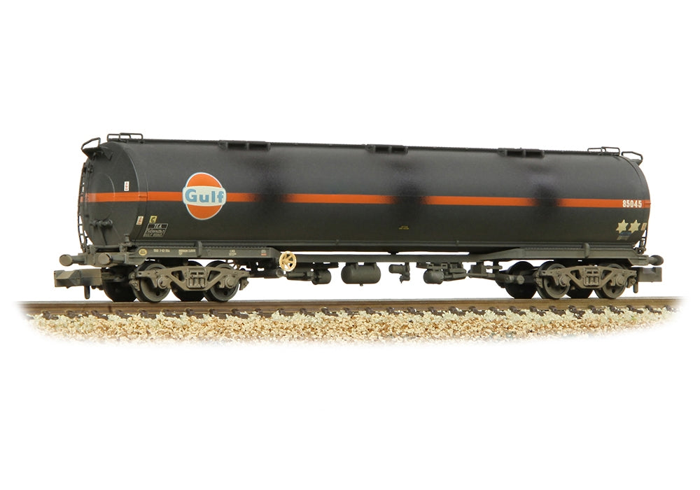 Graham Farish BR 102t Tea Bogie Tank Wagon 'Gulf' Black [W] 373-565