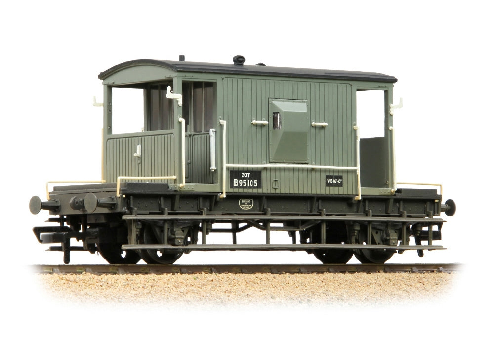 Branchline BR 20t Brake Van BR Grey (Early) [W] 37-528F