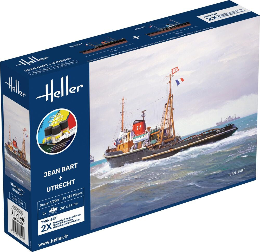 Heller 1:200 Gift Set - Jean Bart and Utrecht Twinset