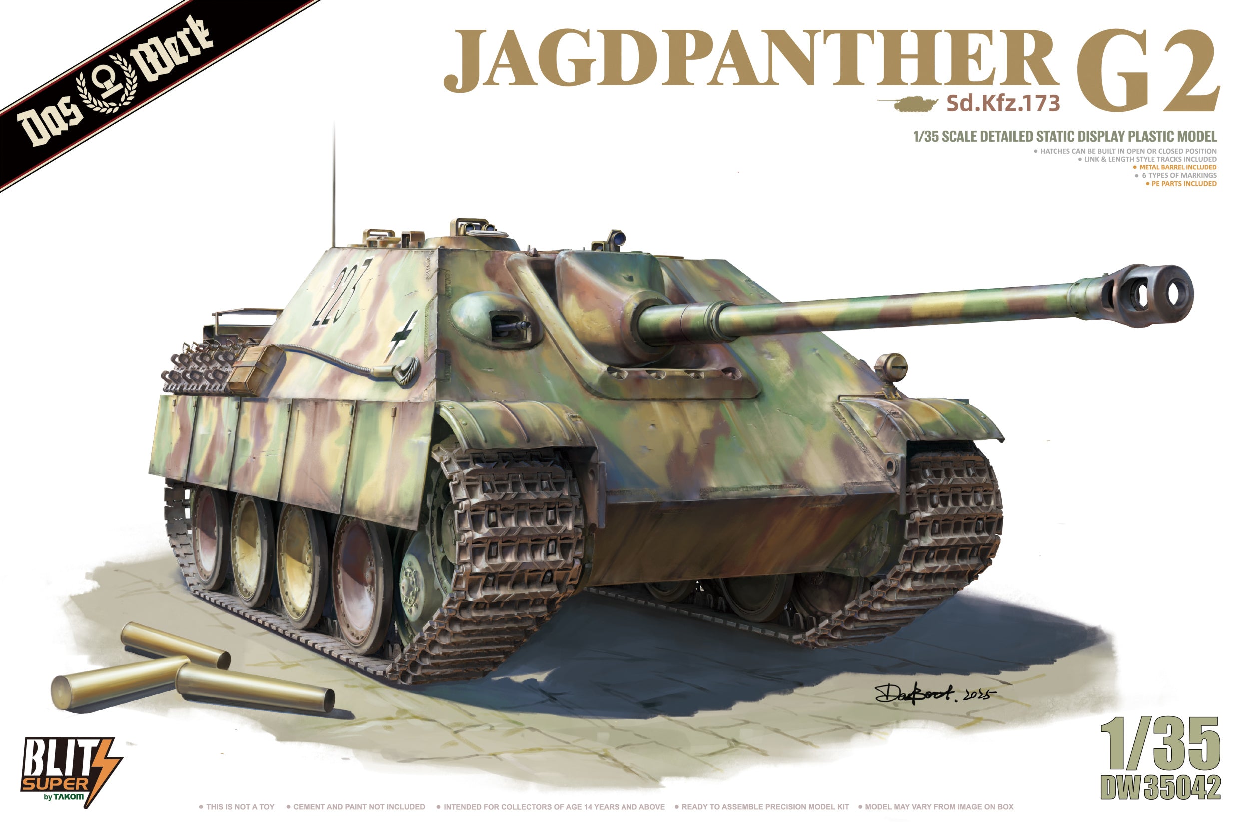 Das Werk DW35042 Jagdpanther G2 (1:35 Scale)