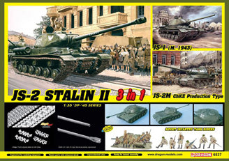 1/35 JS-2 Stalin II Tank (3 In 1) + Soviet Infantry Tank Riders