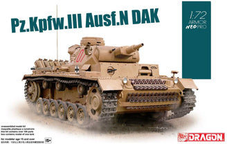 1/72 PZKPFW III AUSF N DAK W/NEO