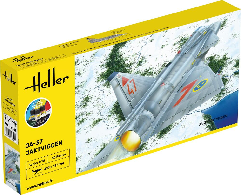 Heller 1:72 Gift Set - Ja-37 Jaktviggen
