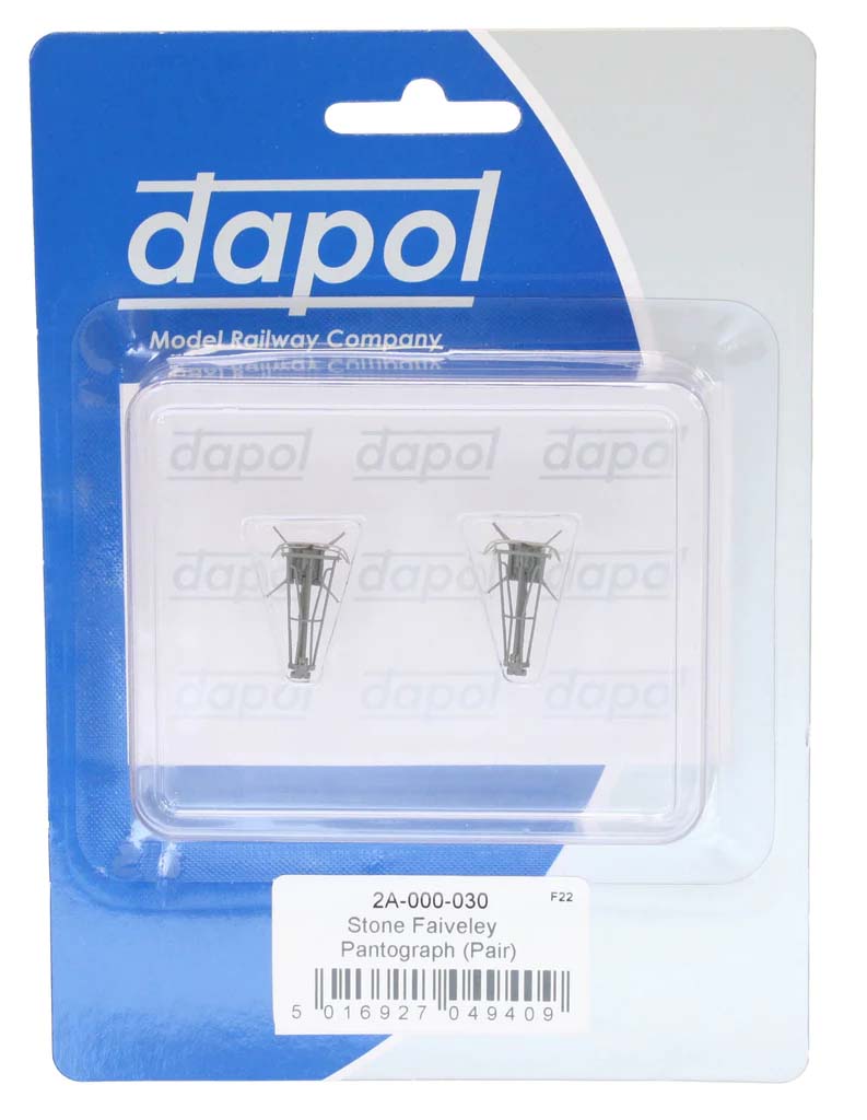Dapol Stone Faiveley Pantograph (Pair) DA2A-000-030