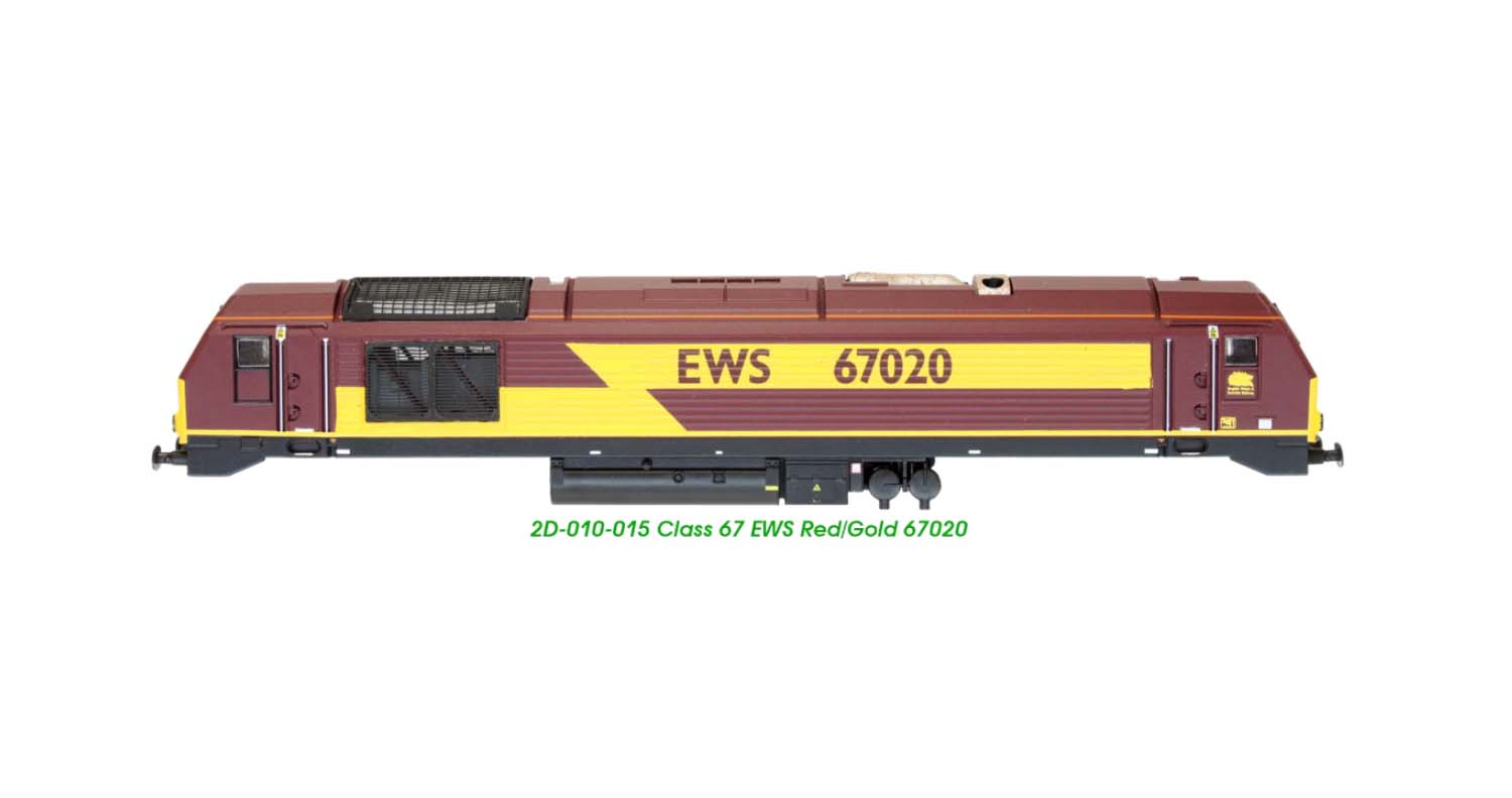 Dapol Class 67 020 EWS Red/Gold DA2D-010-015