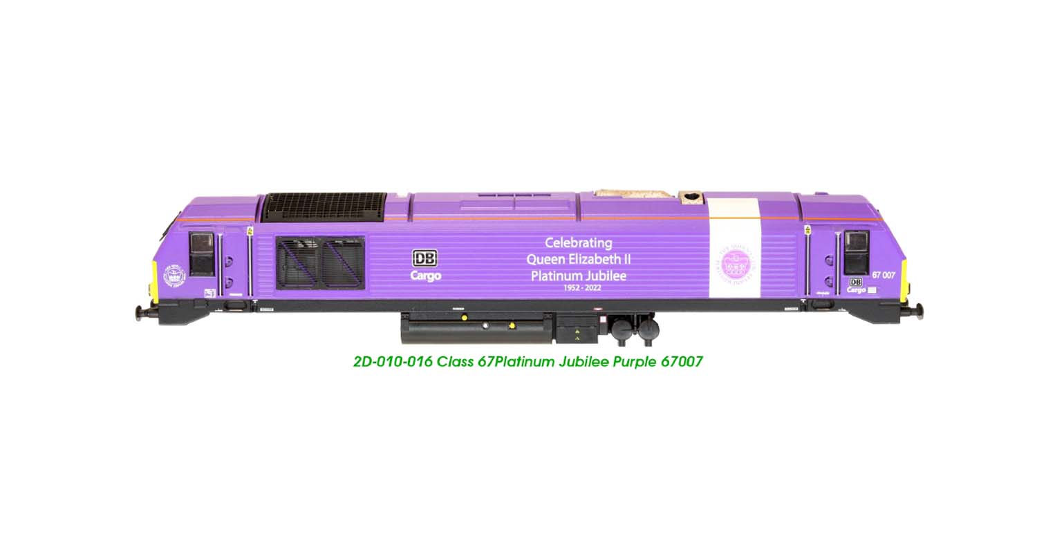 Dapol Class 67 007 DB Cargo Platinum Jubilee Purple DA2D-010-016